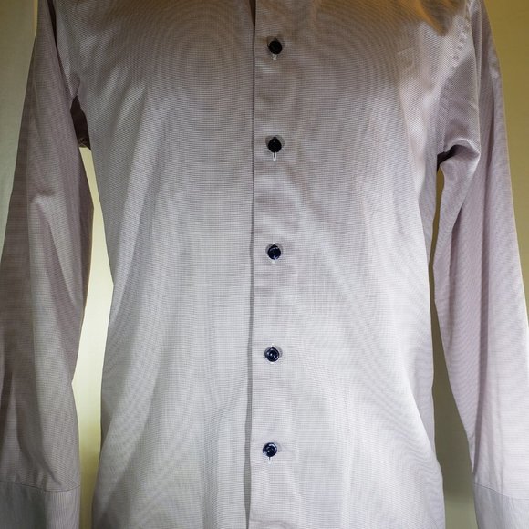 ETON of Sweden, NWOT, 15.75/40 Slim- Lite Cranberry Oxford cloth, 100% Cotton - Picture 5 of 7